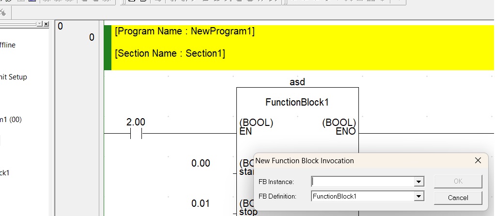 set Instances for your function block